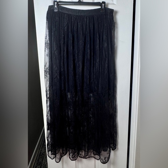 NWT Morrison Elegant Black Lace Long Skirt - Picture 6 of 7